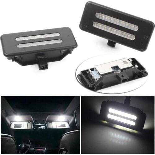 2Pcs White LED Vanity Car Front Mirror Light Lamp For BMW E90 E91 3 Series Sedan Wagon & E92 3 Series Coupe & E60 E61 5 Series