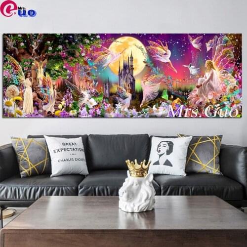 Beautiful Pictures Fairy Tales 5D DIY Diamond Painting Full Square/Round Cartoon Diamonds Embroidery Kits Decorations Home Gift