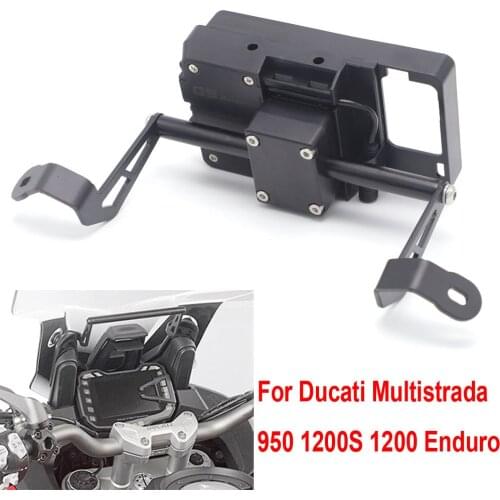 GPS Smart Phone Navigation Mount Mounting Bracket Adapter Holder For Ducati Multistrada 950 1200S 1200 Enduro 2015 2016 2017