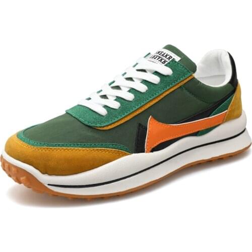 2021 Male Casual Sneakers Men Retro Breathable Mesh Chunky Shoes Men Color Matching Sneakers Outdoor Autumn SportsShoes