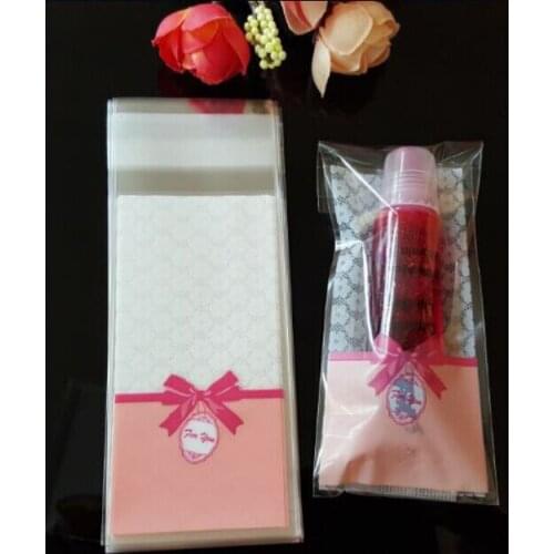 Lace Flora Bow Dessert Cookies bags for Wedding Birthday Party Craft Self-adhesive Plastic lipstick packaging