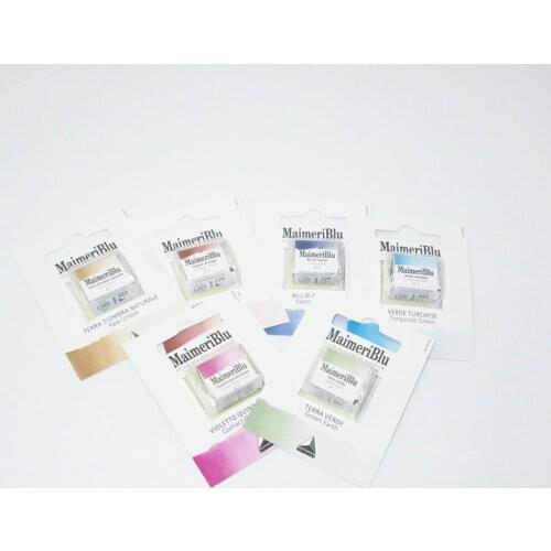 Maimeri Blu Superior Handmade Artists Watercolours Individual Half Pans 167-317