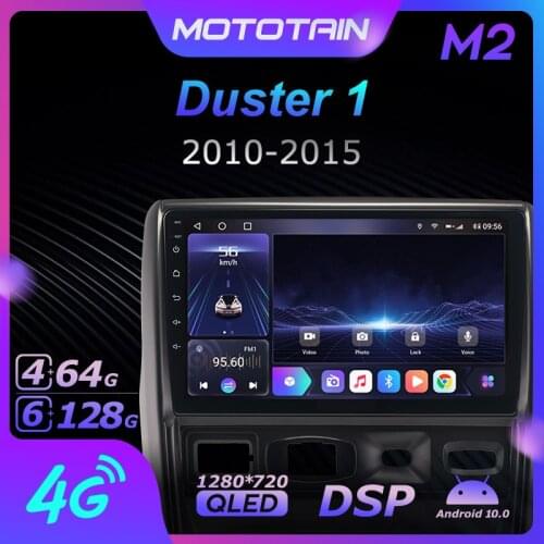 Mototain 6G+128G Android 10.0 Car Multimedia Radio Player for Renault Duster 1 2010 - 2015 Auto video Head Unit 4G LTE SPDIF