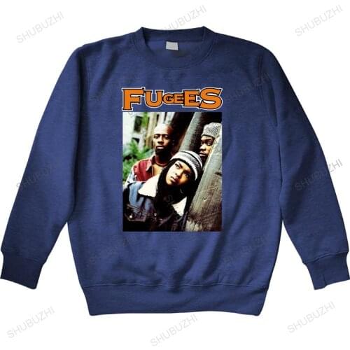Men autumn sweatshirt black hoody Fugees Lauryn Hill, Wyclef Jean, Pras Vintage Black warm hoody