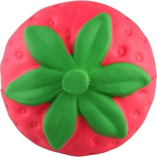 Squishy Strawberry cheap Slow Rising Squeeze Phone Strap Charm Squishes Simulation soft Scented Kid Toy Gift Collections