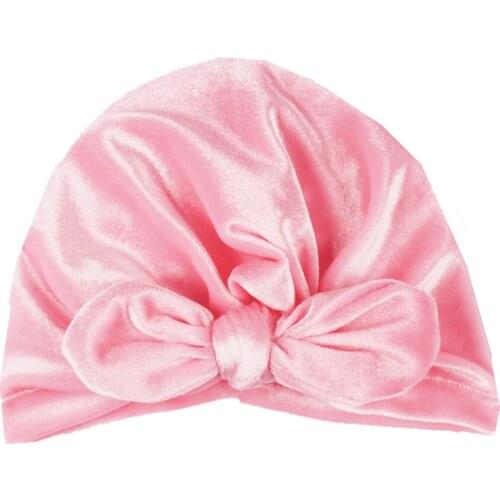 New Velvet Baby Hat for Girls Autumn Winter Baby Boy Cap Photography Props Elastic Infant Beanie Turban Hat Baby Accessories