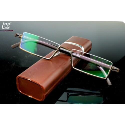 Occhiali Da Lettura And Tr90 Ultra Light Frame Pocket Half Semi Spectacle Reading Glasses +4.5 +5.0 +5.5 +6 +6.5 +7 +7.5 To +13