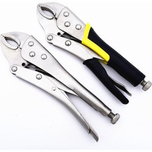 220mm/10 Inches Locking Pliers Gourd Mouth Straight Jaw Mole High Carbon Steel Wear Resistant Vise Grip Clamping Hand Tools