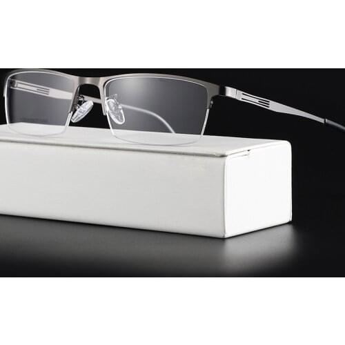 Factory Direct Sales of New High-end Titanium Alloy Frames Business Mens Frame Glasses Metal Half-frame Frames