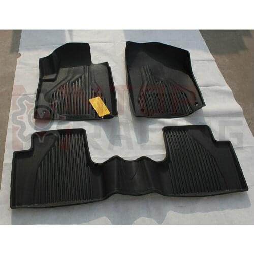 Black Liner Slush Floor All Weather Rubber Mats For Jeep Cherokee 2015 2016 2017 2018