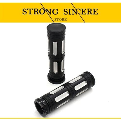 Motorcycle 1.25'' Rubber Hand Grips Handle Bar Handlebar Grip For Harley Sportster XL883 XL1200 48 Touring Dyna Softail Custom