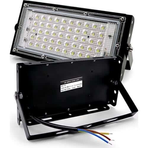 LED Flood Light 50W perfect power 220V 240V waterproof Landscape Lighting Floodlight LED street Lamp IP65 Waterproof spotlight