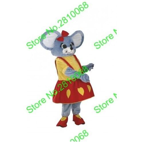Syflyno Can be washed with water EVA Material Helmet Wearing skirt Mouse Mascot Costumes cartoon Apparel Cosplay 305