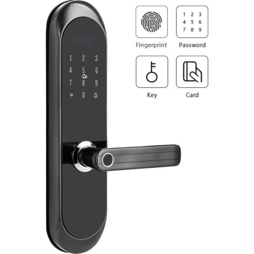 YOHEEN Keyless Entry Fingerprint Door Lock Zinc Alloy Anti-theft Smart Password Electric lock With Door Bell For Home House YY08