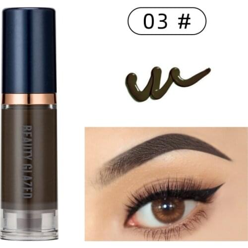 Beauty Glazed Waterproof Eyebrow Gel Eye Makeup Eye Brow Wax Lasting Tint Cream Smooth Longlasting Natural Cosmetic TSLM2