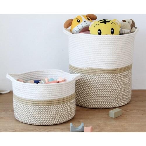Toys Storage Basket Laundry Basket Dirty Clothes Hamper with Handles Household Storage Basket