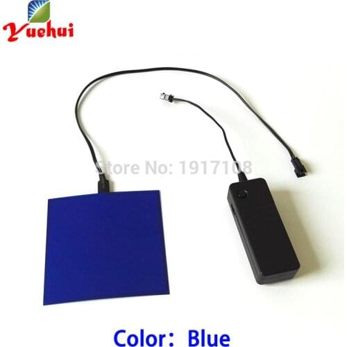 10X10CM el sheet Sound activated 6 COLOR EL Panel for car,dispaly,holiday,festival and Glowing Party Supplies powered by 3V