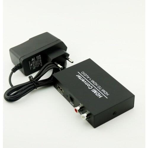 1pcs HDMI to HDMI & Optical SPDIF + RCA L/R 1080P Audio Extractor Converter Splitter