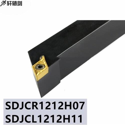 1PC SDJCR 1212H07 SDJCL1212H07 SDJCR1212H11 Carbide Insert For Turning Tool Holder DCMT