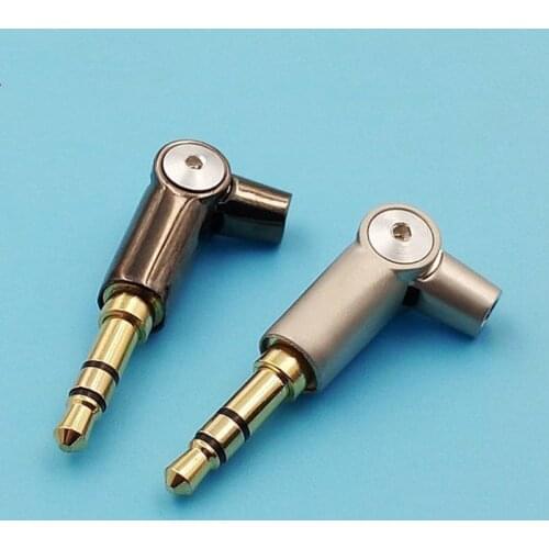 10 pcs Variable plug straight bend variable two in one jack plug 3.5mm for diy earphone headphone