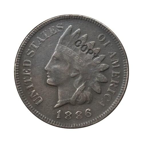 1886 Indian head cents coin copy