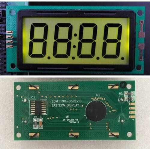 Maithoga 4-Digits COB Segment LCD Panel Module SPLC100A2 Drive IC 5.0V Yellow Green Backlight