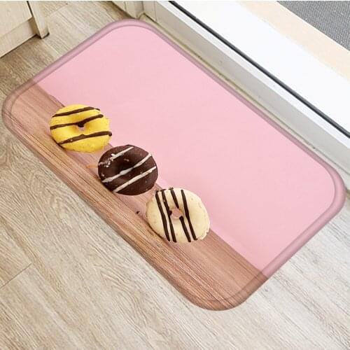40x60cm Cute Diy Print Floor Mat Bathroom Ground Mat Slip Door Bath Pad Rug Living Room Kitchen Carpet Home Decor
