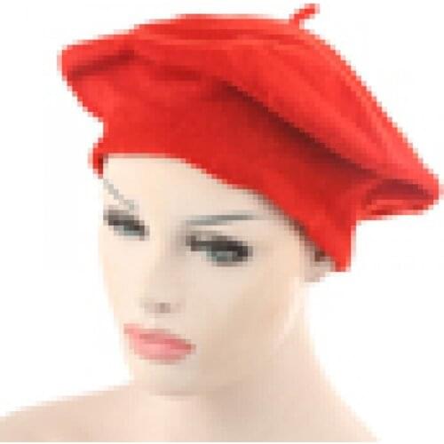 50% Hot Sales Women Girl Solid Color Warm Winter Beret French Artist Beanie Hat Ski Cap