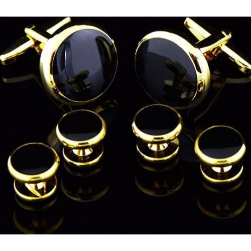 Cuff button six 6 sets of Tuxedo suits sleeves Cufflinks tuxedo studs Report And Gift Box