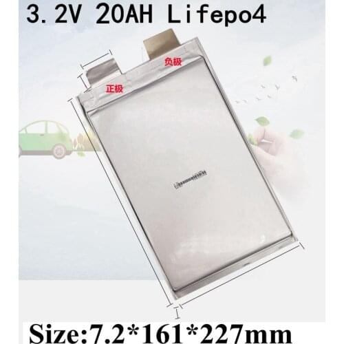 8pcs EU US Ship Lifepo4 20ah Battery 3.2v Cell High Discharge Battery 100A 200A Amps for Diy Pack 24v EV Vehicles Energy Module