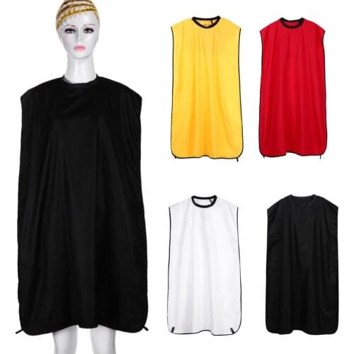 Black Hairdresser Cape Apron Salon Hairdresser Hair Cutting Hairdressing Cloth Salon Adult Waterproof Cape Gown Wrap