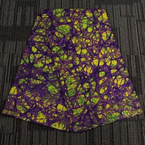 Chzimade 1Yard Ankara African Real Wax Fabric Cotton Flower Fabric For Dress Diy Sewing Tissue Crafts