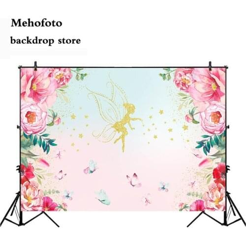 Mehofoto Fantasy wonderland Photo Background Flower Newborn Baby Shower Backdrop for Photography Computer Printed 7x5ft Cloth