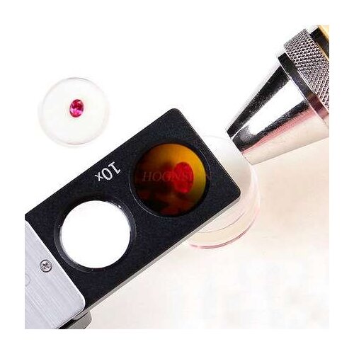 Instrument experimental Color filter magnifier 80 times portable multiplier square identification jade jade clear times