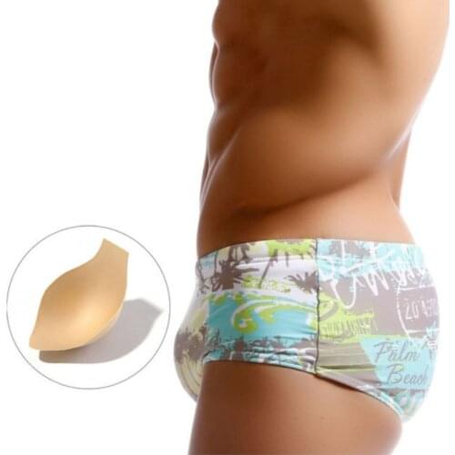 Brand Swimsuit Men Swimwear Push-Up Gay Swimwear Men Low-Waist Swimming Boxer Trunks Printing Beach Mens Swimming Shorts For Men