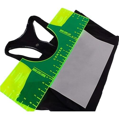 Quilting Ruler Template Folding Sewing Measuring Gauge Round Collar Calibration T-shirt Guide Ruler Sewing Ruler