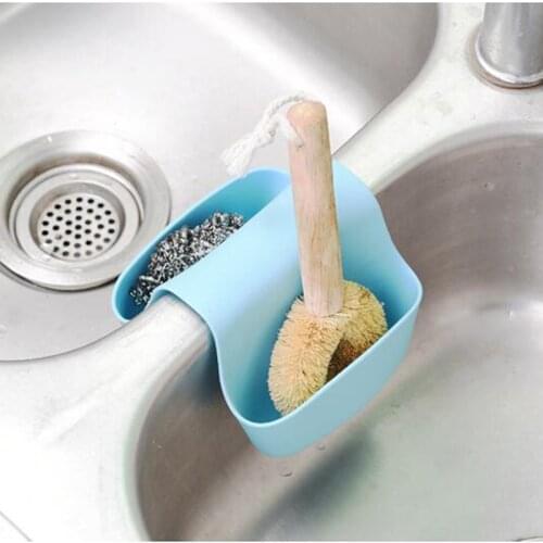 Hanging Strainer Storage Holder Sided Kitchen Sink Bathroom Bag Sponge Towel Draining Rack Cleaning Brush Toothbrush Holder