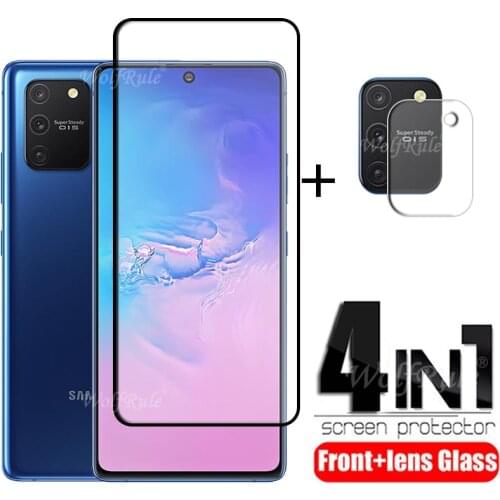 Full Cover Glass For Samsung Galaxy S10 Lite Glass For Samsung S10 Lite Tempered Glass HD Film For Samsung S10 Lite Lens Glass