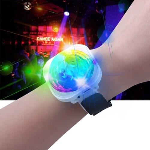 Disco DJ Stage Light Mini USB LED Ball Colorful Light Voice Control Portable for Family Party Car Interior Lighting Lamp