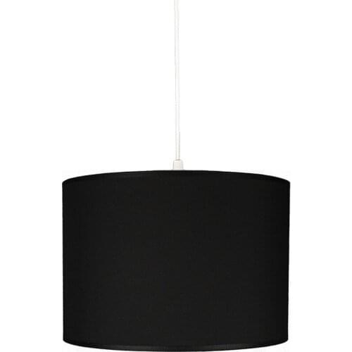 Senay Lightning, Cylinder Fabric Chandelier-Black