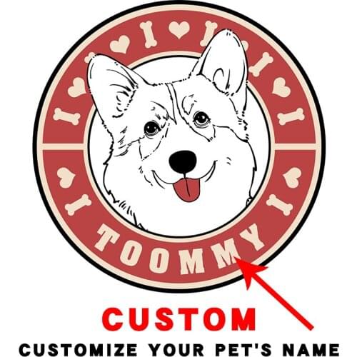 Corgi Cute Cartoon pattern Heat-sensitive patches Thermal transfer printing Ironing stickers Washable Patches for clothing