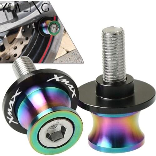 M6 Swingarm Stand Screws CNC Motorcycle Swing Arm Spools Sliders bobbins FOR YAMAHA XMAX 125/200/250/300/400 1994-2018 2017 2019
