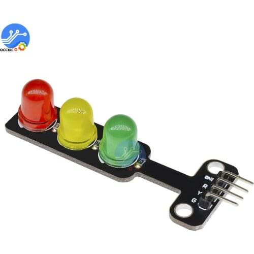 5pcs Mini DC 5V 5mm LED Display Traffic Light Module for Arduino Traffic Light for Traffic Light System Model Red Yellow Green