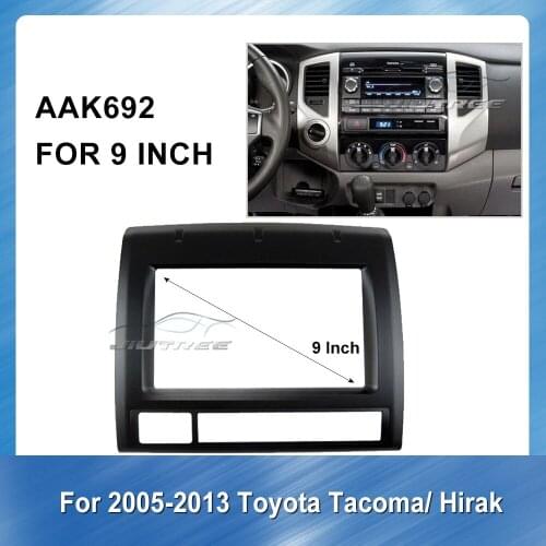 9 inch Car Radio Fascia for Toyota Tacoma Hirak 2005-2013 Car Fascias Stereo DVD Audio Panel Navigation Frame Dash Kit