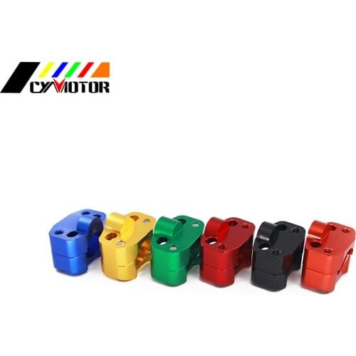 CNC Aluminum HandleBar Clamp Riser Adaptor 28mm 1 1/8" For HONDA SUZUKI KAWASAKI YAMAHA CRF CR YZ YZF RM RMZ KX Dirt Pit Bike