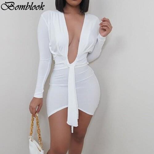 Bomblook White Summer Dresses