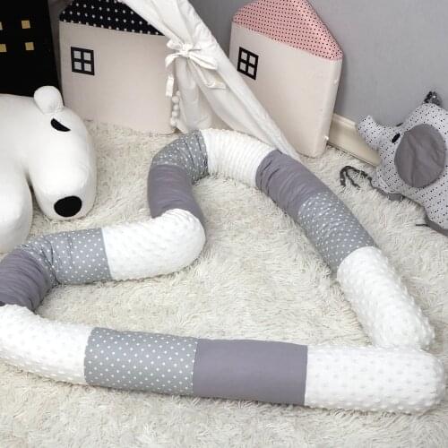 Baby Crib Newborn Bed Bumper Long Pillow For Toddler Sleeping Cushion Cot Fence