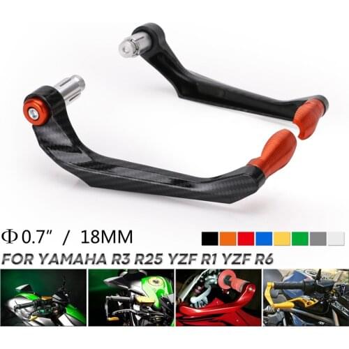 For Yamaha R3 R25 Yzf R1 Yzf R6 etc Handle Bar Motorcycle CNC Aluminum Handlebar Brake Clutch Levers Protector