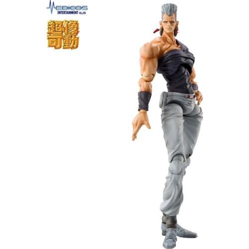 Medicos Original Jan Pierre Polnareff Super Action Statue Jojos Bizarre Adventure Anime Figure Action Toys Collectile Model