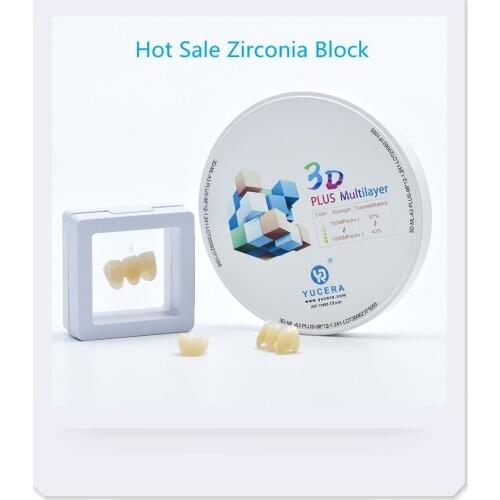 Hot sale 57% 1200Mpa High Translucent Dental Zirconia Block Zirconium Blank Disc with CADCAM Zirconia Blocks for False Teeth